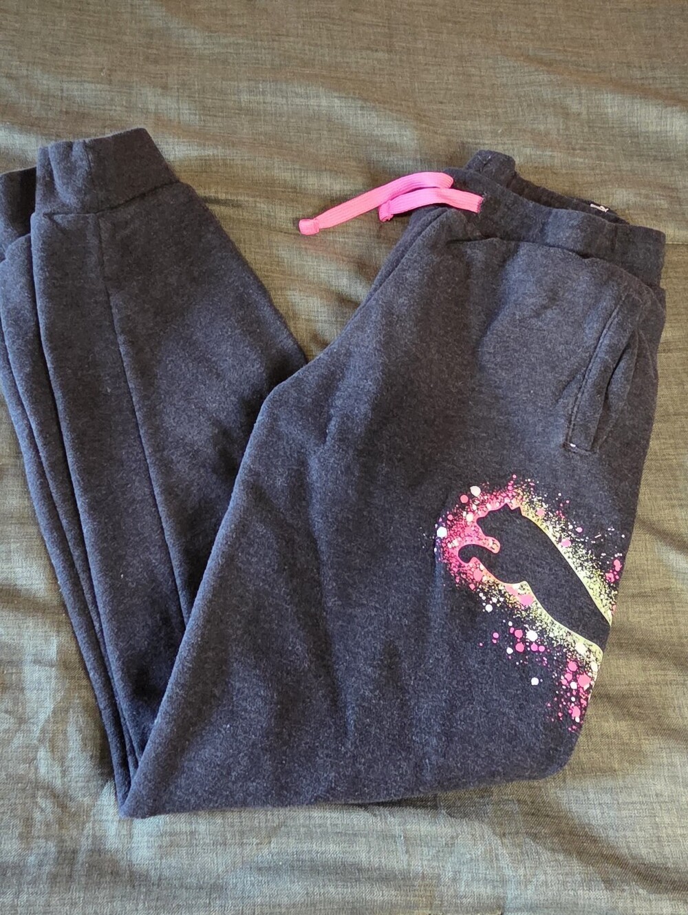 Puma Sweat Pants Girls Size L 14/16